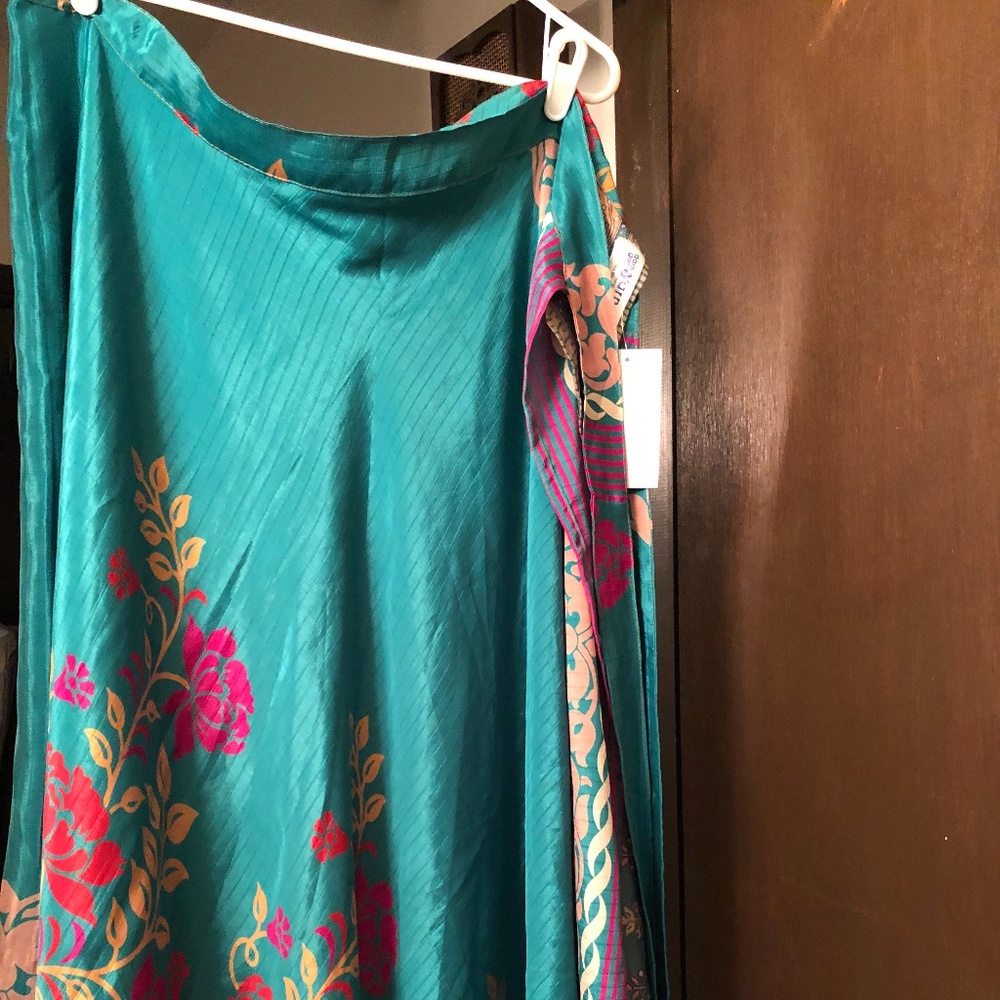 Sari Silk Wrap Skirt